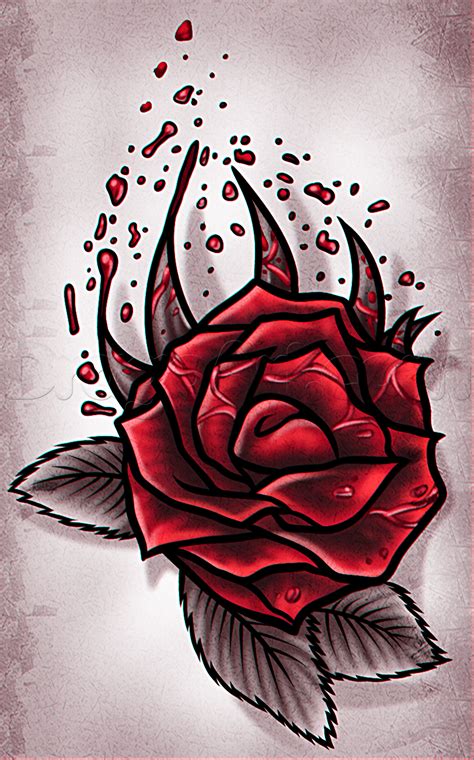 Drawing Of A Rose Tattoo