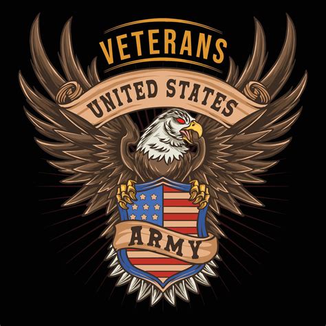 Eagle Veterans Day United States Symbol America 10794178 Vector Art At