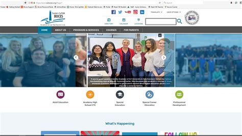 Eastern Suffolk Boces Website Template Re Design 2018 Youtube