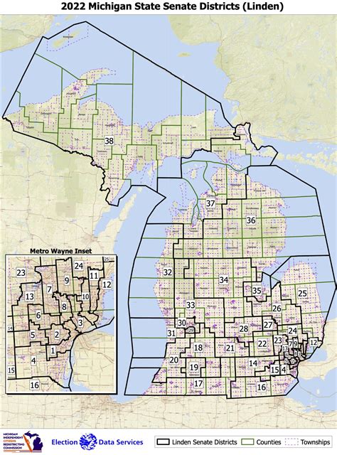 Election 2022 Here Are Detailed Maps Of Michigan S New House Senate