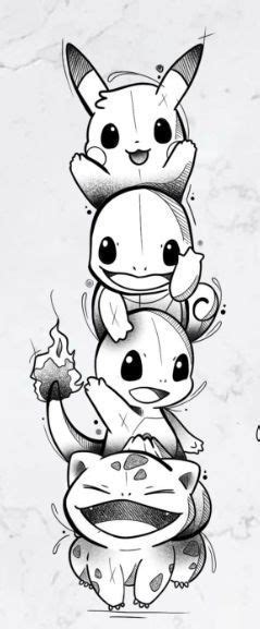 Elementicreativi Coloring Pages Pokemon Tattoo Tattoo Design Book