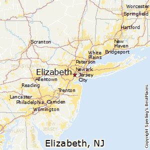 Elizabeth Nj Zip Code Map Tourist Map Of English