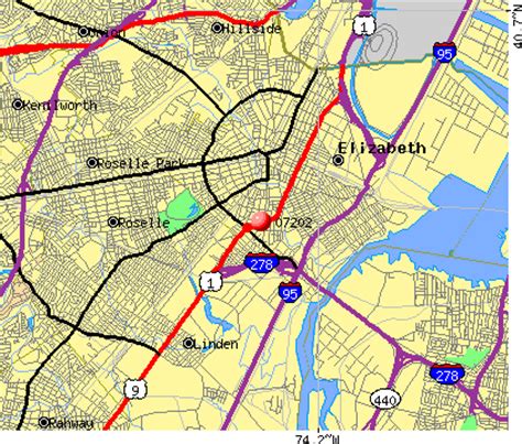 Elizabeth Nj Zip Codes Zone Map London Top Attractions Map