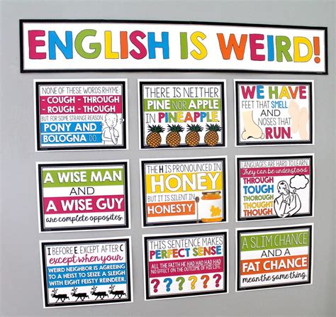 English Bulletin Board Ideas Printables