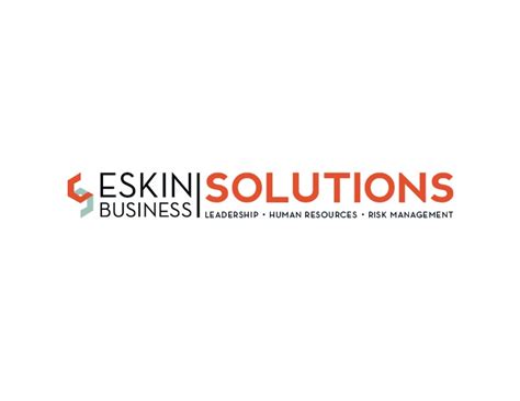 Eskin Business Solutions Logo Design Business Solutions Logo Business Leadership Risk Management