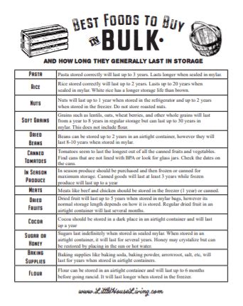 Everything You Need To Know About Buying In Bulk Little House Living