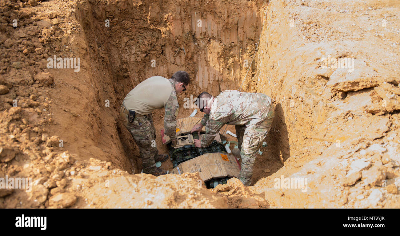 Explosive Ordnance Disposal Team Members From The 18Th Civil Engineer