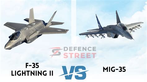 F 35 Lightning Ii Vs Mig 35 Comparison Bvr Dogfight Defence Street