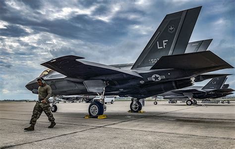 F 35S And F 16S Line Up For Massive Elephant Walk With Tankers In The