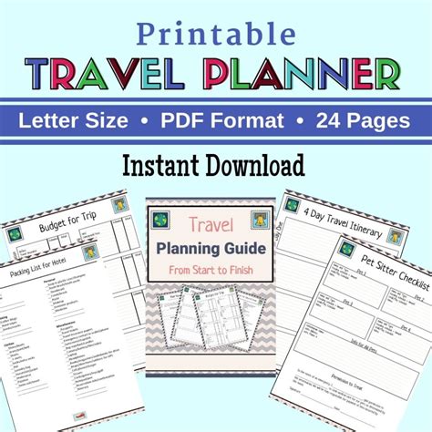 Family Vacation Travel Planner Farm Girl Designs