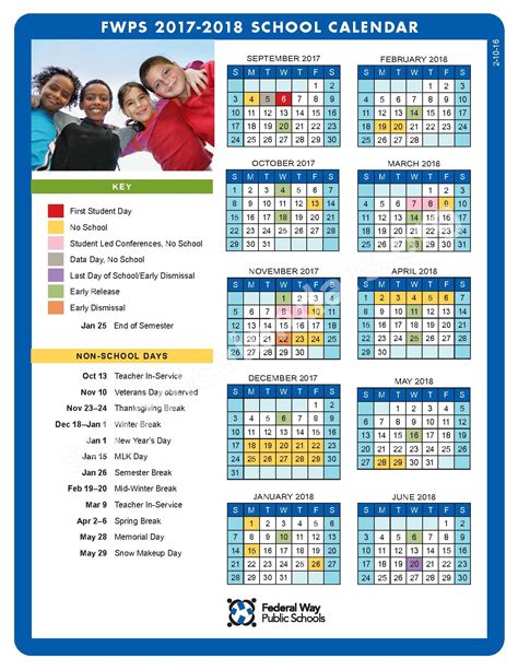 Federal Way School District Calendars Federal Way Wa