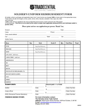 Fillable Online Clothing Allowance Military Compensation Fax Email