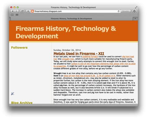 Firearms History Technology Development July 2014