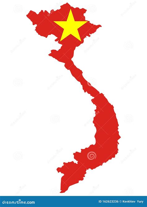 Flag Map Of Vietnam Officially The Socialist Republic Of Vietnam