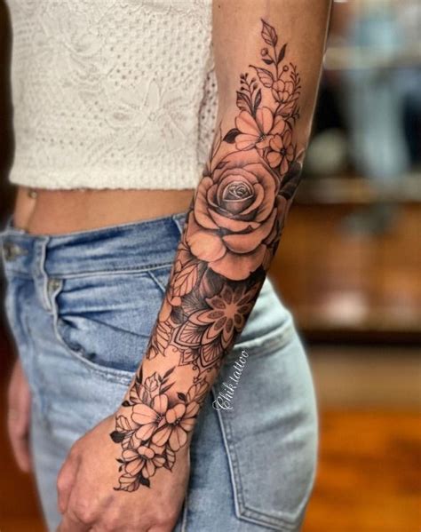 Forearm Half Sleeve Tattoos For Girls