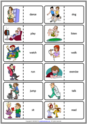 Free Online Kindergarten Action Words