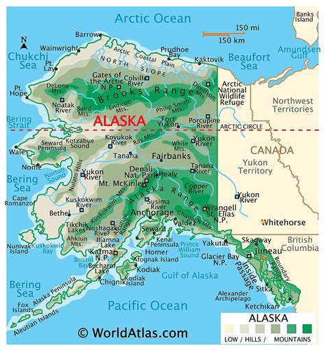 Free Picture Alaska Map Map