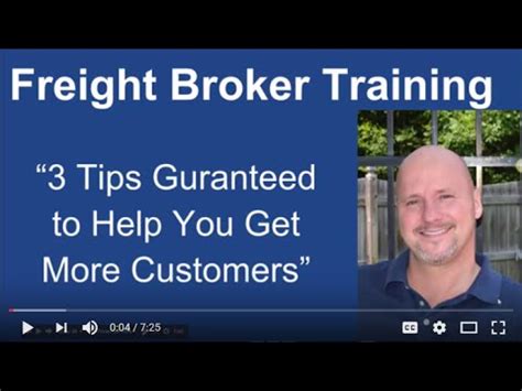 Freight Broker Training 3 Tips Guaranteed To Help You Get More