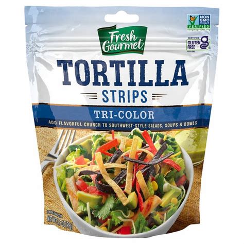 Fresh Gourmet Tri Color Tortilla Strips 3 5 Oz Pack Of 6 6 Pack Kroger