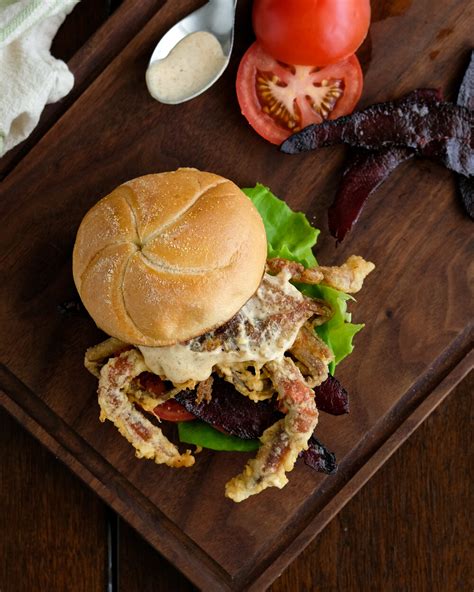 Fried Soft Shell Crab Blt Recipe Elevated Wild