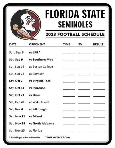 Fsu Football Schedule 2025 Tickets Julian Timbery