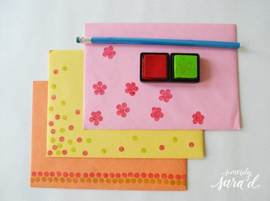 Fun Ways To Decorate Envelopes Sincerely Sara D Home Decor Diy