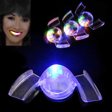 Funny Led Light Up 4 Colors Glow Flashing Mouth Guard Piece Party Tooth Toy Ebay