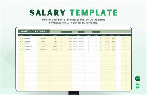 General Salary Sheet Excel Template And Google Sheets File For Free