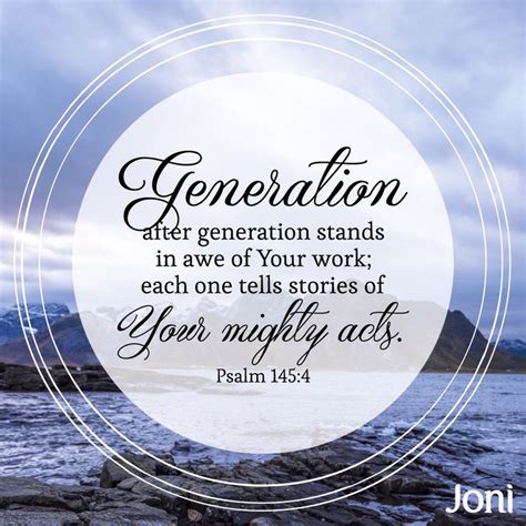 Generation After Generation Stands In Awe Of Your Work Each One Tells