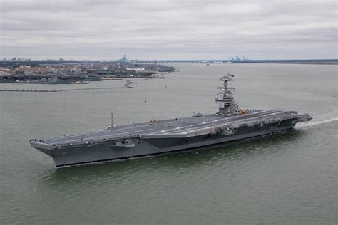 Gerald R Ford Carrier Strike Group Departs For First Deployment