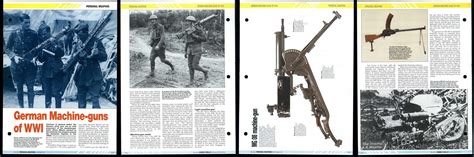 German Machine Guns Of Wwi Personal Weapons In Combat Fact File 2 Pages