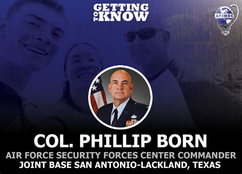 Getting To Know The New Air Force Security Forces Center Commander