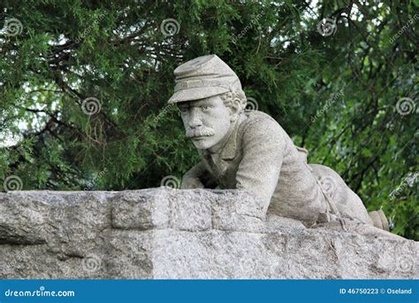 Gettysburg Statue Civil War Soldier Stock Image Image Of