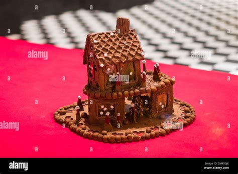 Gingerbread House Or Building Architecture Creative Design Handmade