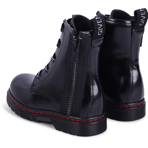 Givenchy Black Leather Combat Boots Bambinifashion Com