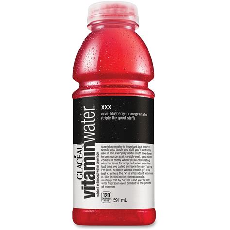 Glaceau Vitamin Water Xxx Triple Berry Acai Blueberry Pomegranate