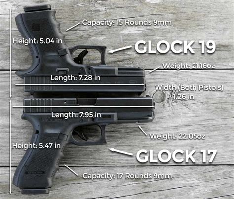 Glock 17 Vs 19 Difference And Comparison Diffen