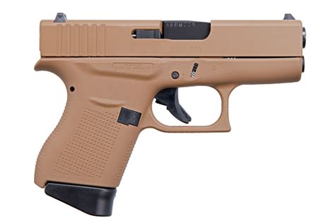 Glock 43 9Mm Carry Conceal Pistol With Davidsons Dark Earth Frame And