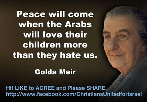 Golda Meir Quote Golda Meir Peace Words