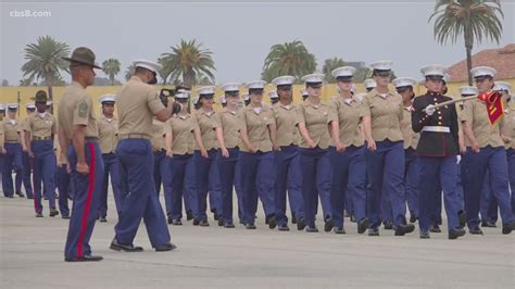 Graduation Day For First Female Marines Ever Trained On West Coast