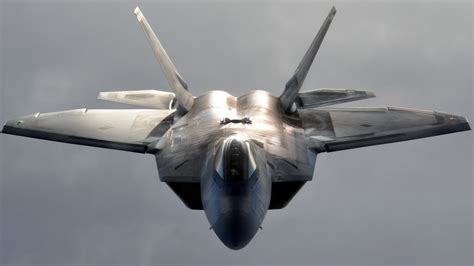 Gray Fighter Plane Aircraft F22 Raptor Military Aircraft Hd