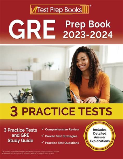 Gre Prep Book 2023 2024 3 Practice Tests And Gre Study Guide Includes