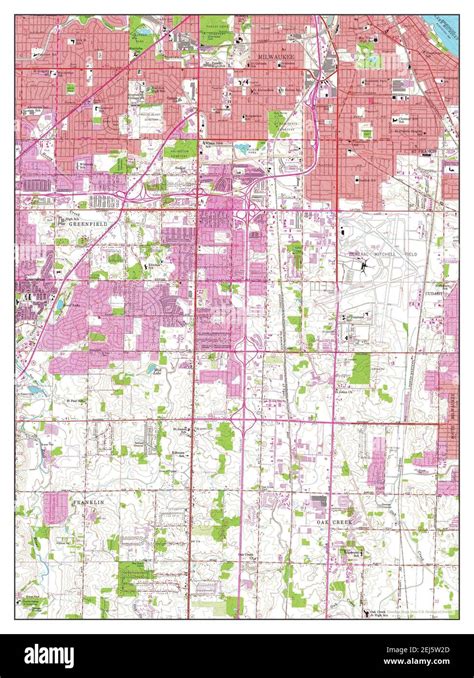 Greendale Wisconsin Map 1958 1 24000 United States Of America By