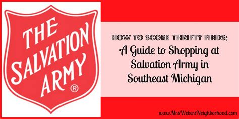 Guide To Shopping At Salvation Army Thrift Stores In Southeast Michigan