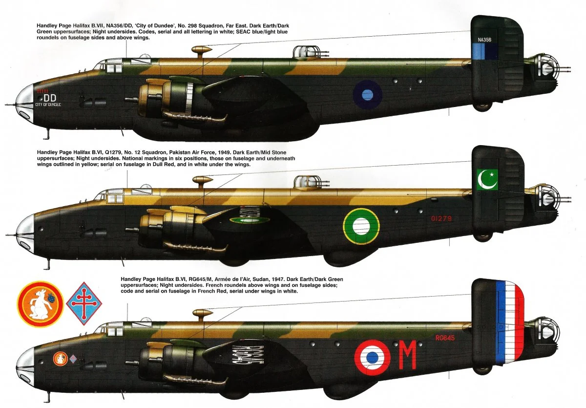 Halifax Bomber Handley Page Langstreckenbomber Eines Der