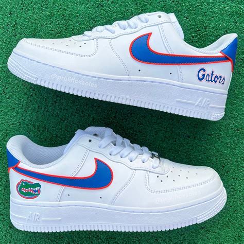 Hand Painted Inspired University Of Florida Gators On Authentic White