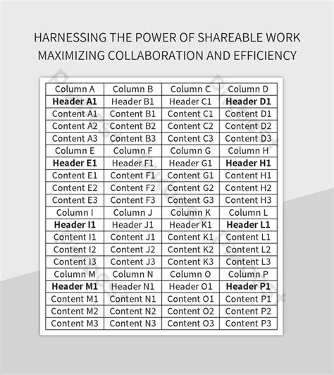 Harnessing The Power Of Shareable Work Maximizing Collaboration And