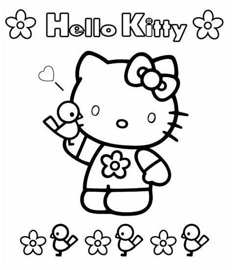 Hello Kitty Coloring Print