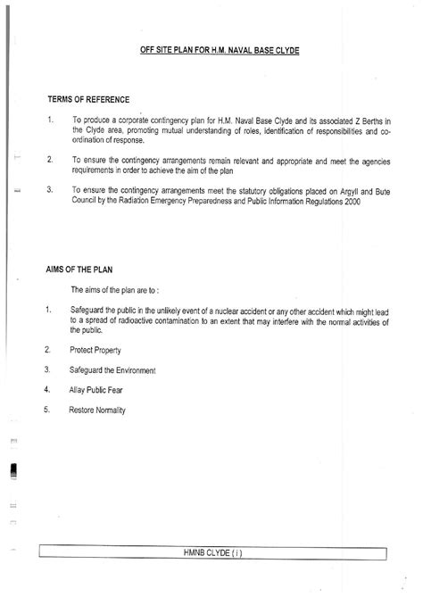 Hmnb Clyde Off Site Plan For Hm Naval Base Clyde Nuclear Information