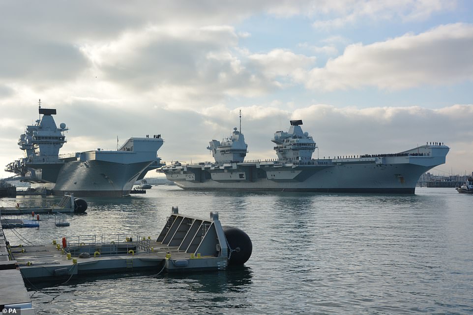 Hms Queen Elizabeth And Hms Prince Of Wales Are United For First Time